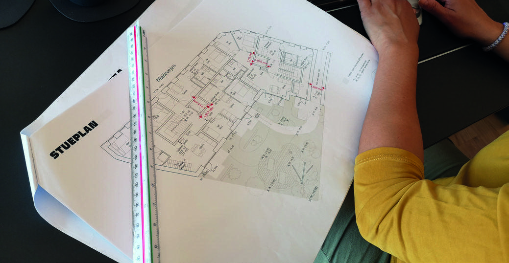 Steuplan map of building with garden